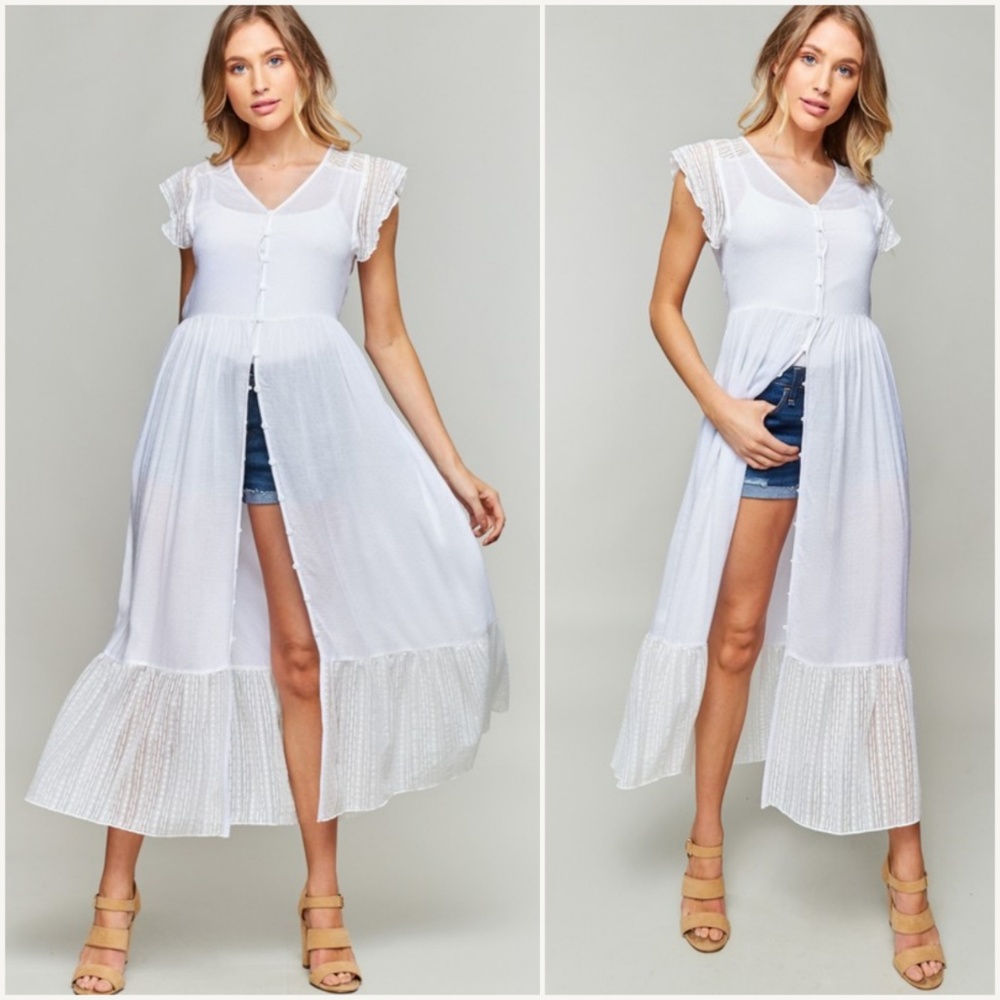 Lace Trim Boho Dress - Picture 4 of 5